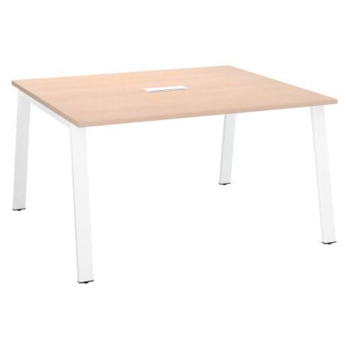 Table de réunion chêne clair compacte Arch pour optimiser l'espace de votre bureau