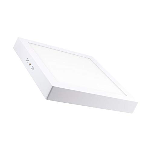 LEDKIA LIGHTING Plafón LED Cuadrado 24W Blanco Frío 6000K - 6500K