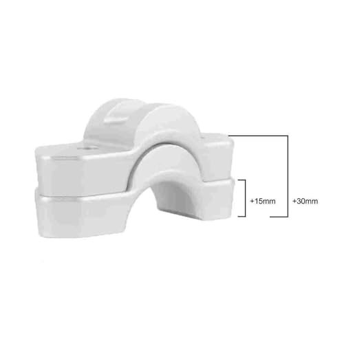 Adaptador abrazadera manillar con extension ajustable 30mm 3