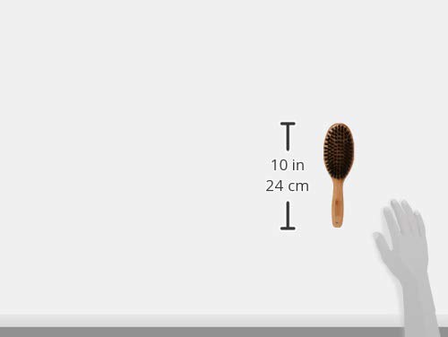 Foto 4 de 4 de Bamboo Groom - Cepillo de cerdas ovaladas con jabalí natural grande