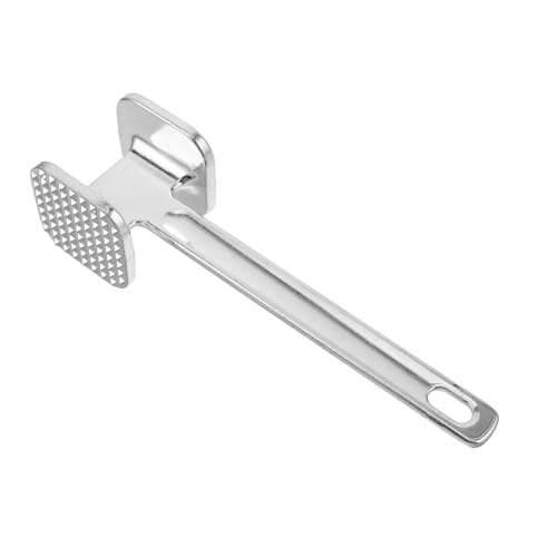 MUCKLILY Martello per Bistecche in di Alluminio Resistente con Impugnatura Batticarne Doppia Faccia per Ammorbidire Manzo Pollo e Batticarne da Cucina per Cucinare