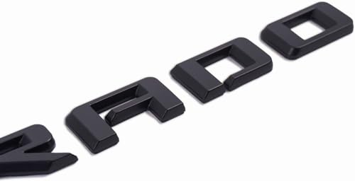 Image of Kit 4X 2019-2024 Silverado High Country Emblem Fender Tailgate Letter Logo 3D Badge Namaplate Replacement for High Country (Matte Black)