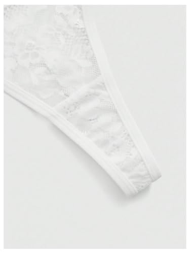 Image of RoseSeek Women's Sparkling Butterfly Chain Underwear Low Rise Cheeky G String Panty