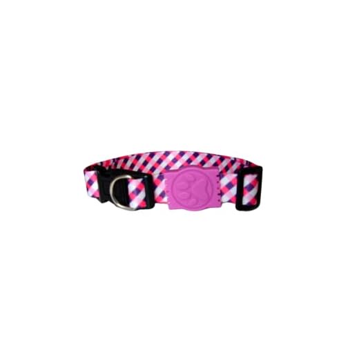 MY PET BRASIL Coleira Para Cachorros G Coleira Ajustável Pink & Purple Passeio E Viagem Confortável E Resistente