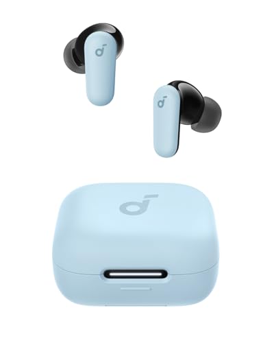 Soundcore P30i De Anker Auriculares Con Cancelación De Ruido, Cancelación De Ruido Potente E Inteligente, Graves Potentes, 45 Horas De Reproducción, Estuche 2 En 1 Y Soporte Para El Móvil, Ip54