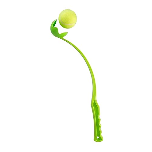 GNCPets Juguete Lanzador de Bolas para Perro - Juguete para Perro - Lanzador de Pelotas para Perros con Pelota de Tenis – Rojo/Verde