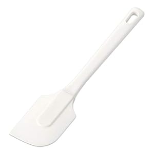 Shimomura Industries AYH-715 Soft Silicone Spatula, White, Made in Japan, For Mixing, Serving and Stir-frying, Won’t Damage Cookware, Heat Resistant, Ajii Shokubo