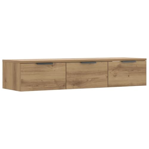 vidaXL Wandschrank Artisan-Eiche 102x30x20 cm Holzwerkstoff, Hängeschrank,...