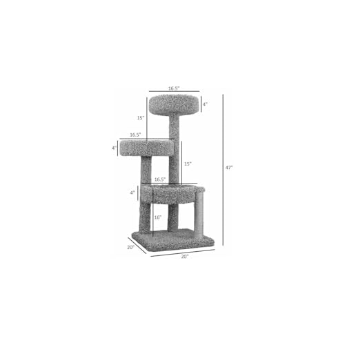 Torre para gatos HomeStock multi nivel con postes para rascar miniatura 3