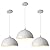 PINDODO White Pendant Light 3 Pack,11.8 Inch Industrial Pendant Lights Adjustable Height, Farmhouse Pendant Lighting for Kitchen Island for Dining Room, Bedroom, Barn