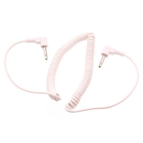 Cable Auxiliar Jack 3.5mm Blanco para Sonim XP3plus 5G miniatura 1