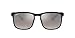 Ray-Ban RB4264 Chromance Square Sunglasses, Matte Black/Polarized Grey Mirrored Silver, 58 mm