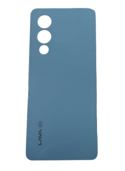 Image of INCREDIBLEINDIA Back Glass Panel Body Panel Back Door Panel Compatible with Lava Storm 5G : (Blue)
