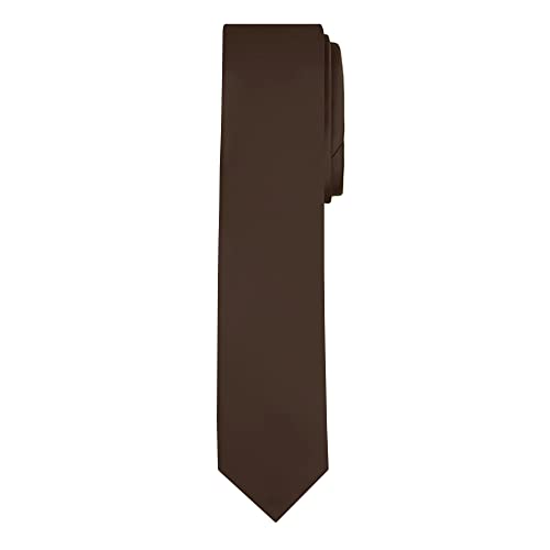 Image of Jacob Alexander Men's Skinny Width 2 inch Solid Color Tie