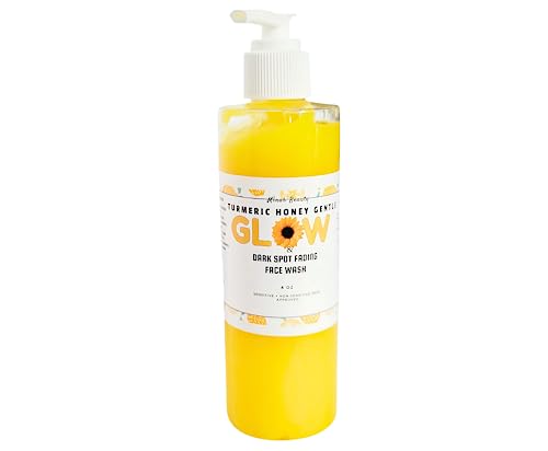 Daily Turmeric Glow Face Wash - Helps Improve Skin Tone & Cleanse the Skin, Suitable for Sensitive Skin, 8 Oz