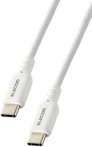 エレコム USB Type-C & Type-C ケーブル 1.5m PD対応 60W 断線しにくい シリコン ホワイト 【iPhone 16 シリーズ 対応検証済】 MPA-CCSSM15WH