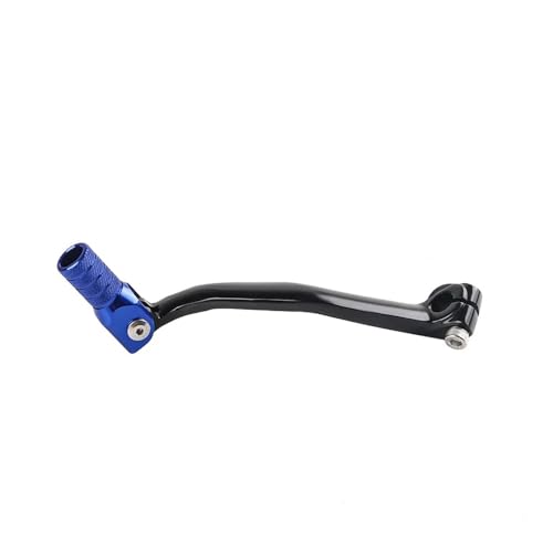 Levier de vitesse moto bleu et pédale changement vitesse YZ125X