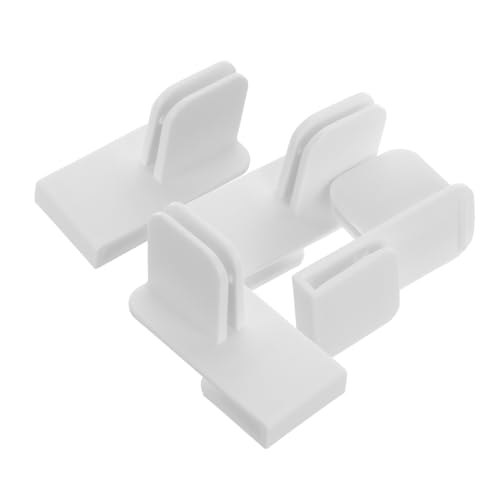 PRETYZOOM 4Pcs Plastic Drawer Divider Fixing Clamps Kitchen Drawer Divider Supporting Clips for Easy Installation Improved Organization Various Drawer Styles