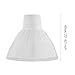 Women Petticoat Skirt Fashion Cosplay Underskirt for Birthday Party Supplies, White, 60cm