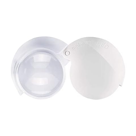 Eschenbach 1520910 Einschlaglupe mobilent LED, Sehr kompakte, hochvergrößernde Einschlaglupe mit effizienter LED-Beleuchtung Cover