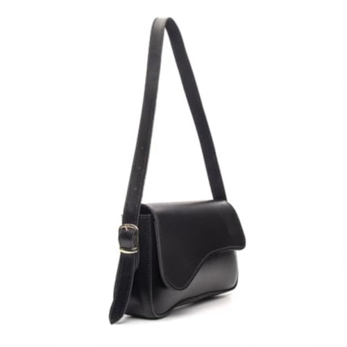 BOLSA FEMININA DE OMBRO ESTILO BAGUETE BLOGUERIA NOVIDADE ELEGANTE (PRETA)