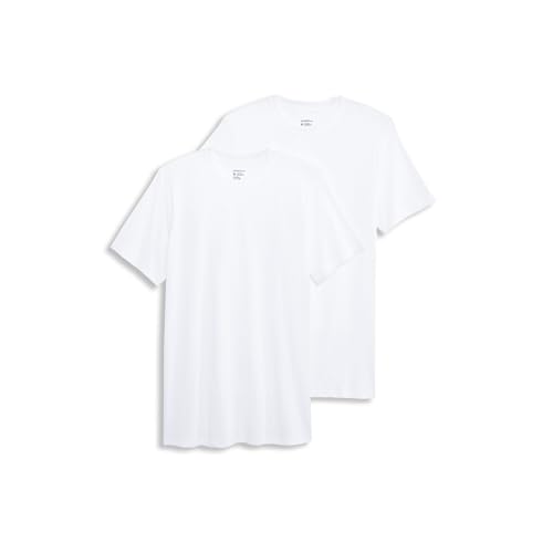 Jockey Men's Undershirt Made in America 100% Cotton Crew Neck Undershirt - 2 Pack