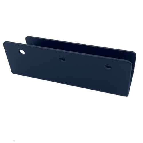 Image of 4 PCS Black Steel Wall Tile Bracket, Ladder Hanger for Wall Mount, U Bracket, Billboard Hook, Thickness 2 mm, Slot Width 38mm