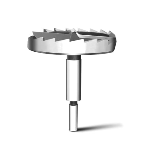 Forstner Drill Bit 65 mm for Wood, Forstner Bits Diameter 65 mm, Length 90 mm, Drill Bits with Round Shank