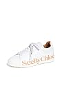 See by Chloe Essie Damen Sneakers Logo, Weiá (Bianco/Pink), 40 EU