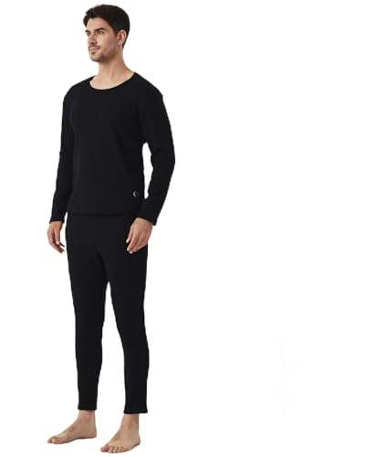 Mens Electric Heated Thermal Underwear Set Men's Winter Outdoor Sports Underwear with Battery Pack and Box