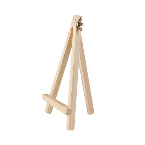 Mini chevalet en bois naturel, petit chevalet de table pour cartes et photos (10 x 15 cm)