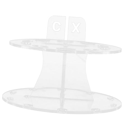 FONDOTIN Soporte para Brochas de Maquillaje con Organizador de Acrílico Transparente para Secado y Almacenamiento Estante Práctico y Estable para Hogar y Oficina