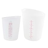 Photo Gallery ultechnovo 2 pezzi bicchieri misuratori in silicone traslucido scala graduata tazze flessibili per misurazione precisa liquidi in cucina utensile versatile per e salse Photo Gallery ultechnovo 2 pezzi bicchieri misuratori in silicone traslucido scala graduata tazze flessibili per misurazione precisa liquidi in cucina utensile versatile per e salse