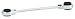 Westward 4NZJ4 Ratcheting Wrench, 13/16x7/8, 15/16x1