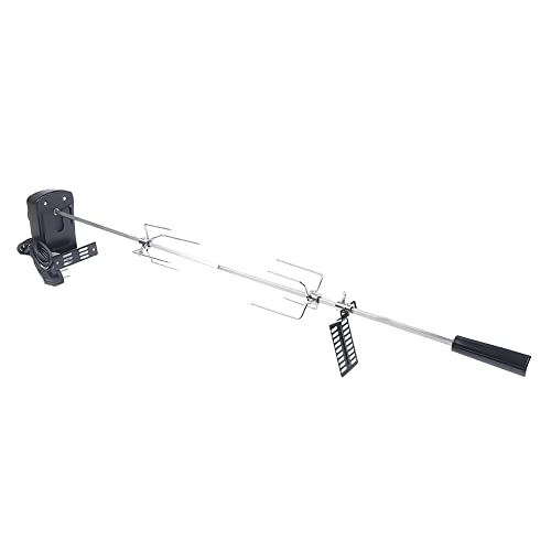 czyuRachel Grillspieß mit Motor, Edelstahl Drehspieß Grill, 100 cm Rotisserie Drehspieß, 2X Fleischnadeln, 220-240V, bis 8 kg czyuRachel Grillspieß mit Motor, Edelstahl Drehspieß Grill, 100 cm Rotisserie Drehspieß, 2X Fleischnadeln, 220-240V, bis 8 kg
