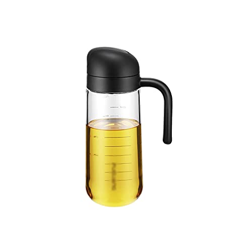 Image of Oil and Vinegar Bottle Dispenser Olive Oil Bottle Glass Oil Dispenser Bottle Transparent Oil Bottle Vinegar Sauce Bottle for Grilling Salad Frying Easy to Refill and Clean Olive Oil Carafe Decanter fo
