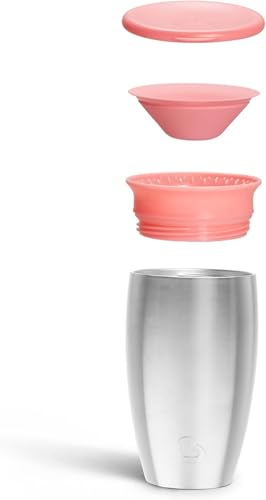 Image of Munchkin Miracle Stainless Steel 360 Sippy Cup (Pink /Purple)