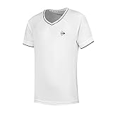 DUNLOP Mädchen CLUB CREW TEE, Sport Tennis T-Shirt, Weiß/Schwarz