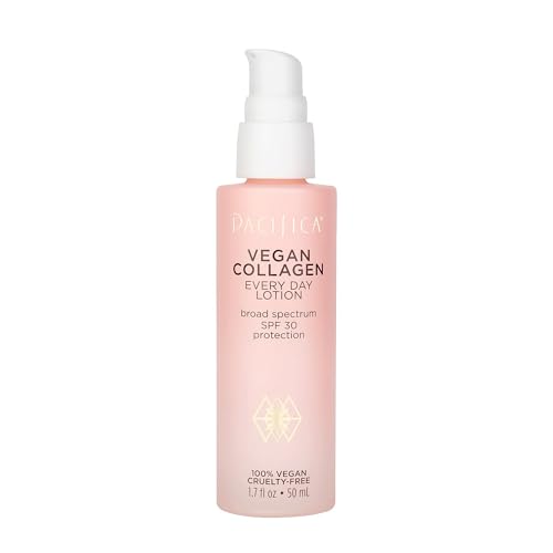 Pacifica Vegan Collagen Face Lotion SPF 30 Broad Spectrum Sunscreen Every Day Face Lotion, UVA/UVB...