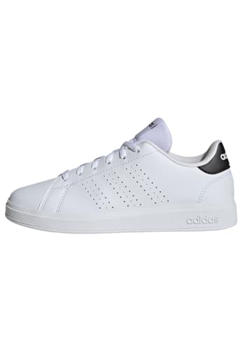 adidas Advantage Base 2.0 Shoes Junior, Scarpe da Tennis Unisex-Adulto, Cloud White/Cloud White/Core Black, 38 EU
