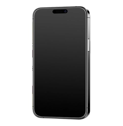 Image of YMHML Matte Anti-Glare Tempered Glass Screen Protector Compatible For iphone 15 /iphone 16 (Black) Edge To Edge Full Screen Coverage With Easy Installation Kit,Pack Of 1