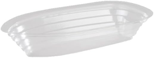 SB12 12 oz. Disposable Plastic Banana Split Boat-Shaped Bowl Oblong Food Container | 500 Per Case