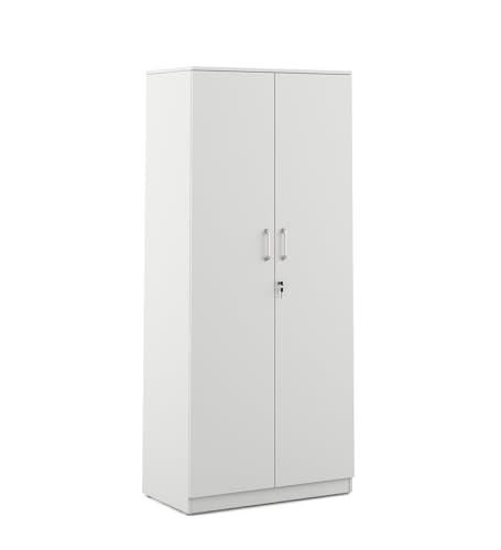 Image of Axel 2 Door Wardrobe Engineered Wood | Frosty White Finish | Matte | Knock Down | Bedroom Storage with 3 Shelves | Water & Scratch Resistant | 3-Year Warranty