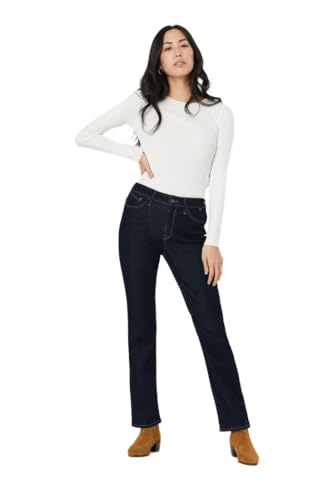Mavi Kendra Women's Straight Leg Jeans, High Rise Jeans for Women, Boyfriend Jeans