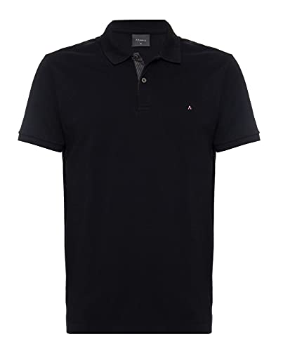 Aramis Camisa polo com detalhe interno, Masculino, Preto, GG