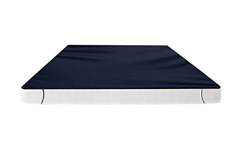 Image of The Furnishing Tree Mattress Protector /Waterproof Bedsheet Size WxL 36x75 inches Set of Two for Double Bed Polyester Blue