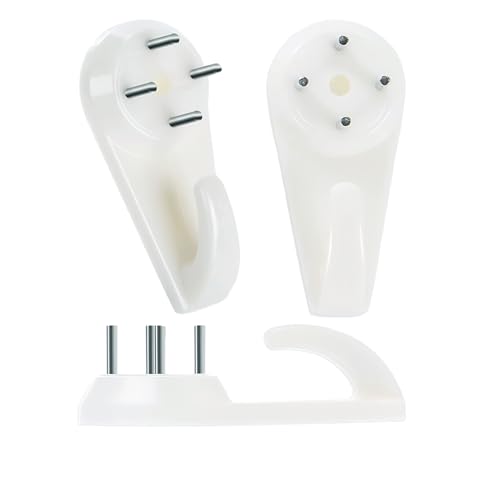 Image of 50 PCS 1.2In Large Invisible Nail Hangers,Powerful Drywall Picture Hooks to Stucco Without Drilling Cinder Block Wall Hangers Fasteners Traceless Hardwall Hangers with Hook Handrail