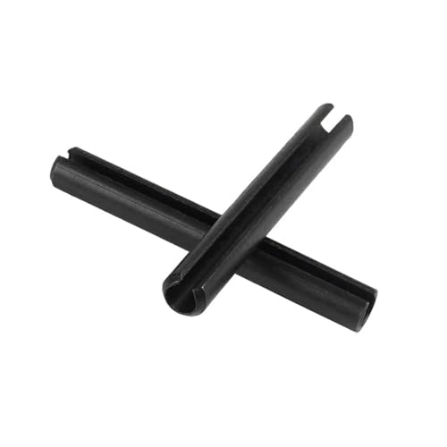 Pasador elástico cilíndrico de tensado con chaveta de Acero al manganeso Negro 65(8mm,M10)