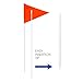 AGORA 6' Sports Agility Training Flags for Soccer, Football, & More - Set of 10
