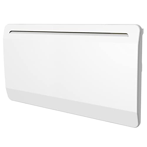 kalia radiateur électrique à inertie sèche ceramique écran lcd 2000w roswell, convection, blanc